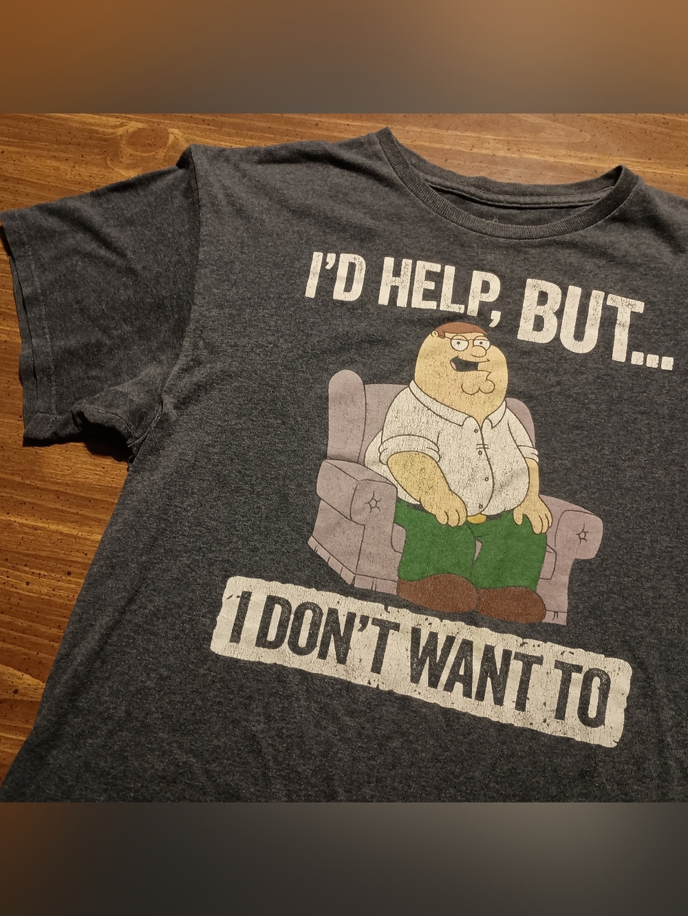 FAMILY GUY Peter Griffin T-shirt - Large // Funny comedy cartoon adult tee shirt